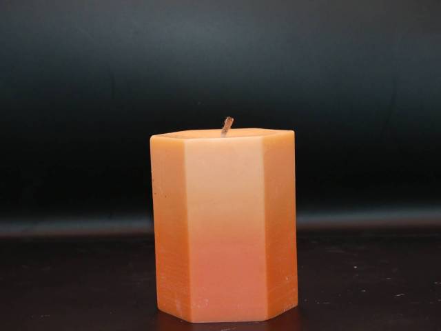 Bougie artisanale  la cire de colza orange vanill